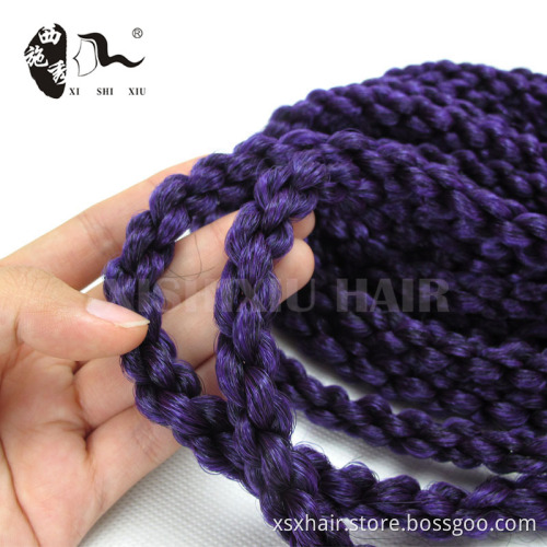 3D Cubic Twist Crochet Braids synthetic ombre marley Braid Hair Extensions